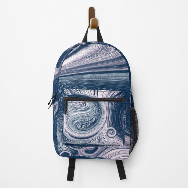 Item preview, Navy blue blush pink agate liquid marble fluid artwork designed and sold by CynthiaGraphics.