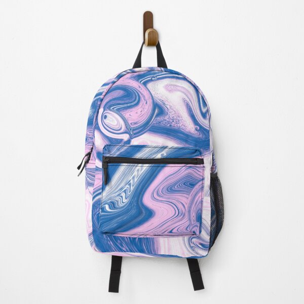 Item preview, Blue pink agate liquid marble texture fluid artwork designed and sold by CynthiaGraphics.