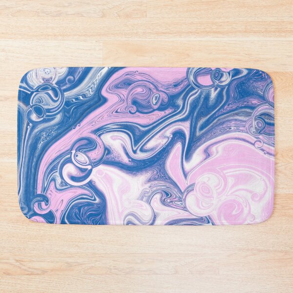 Item preview, Blue pink agate liquid marble texture fluid artwork designed and sold by CynthiaGraphics.