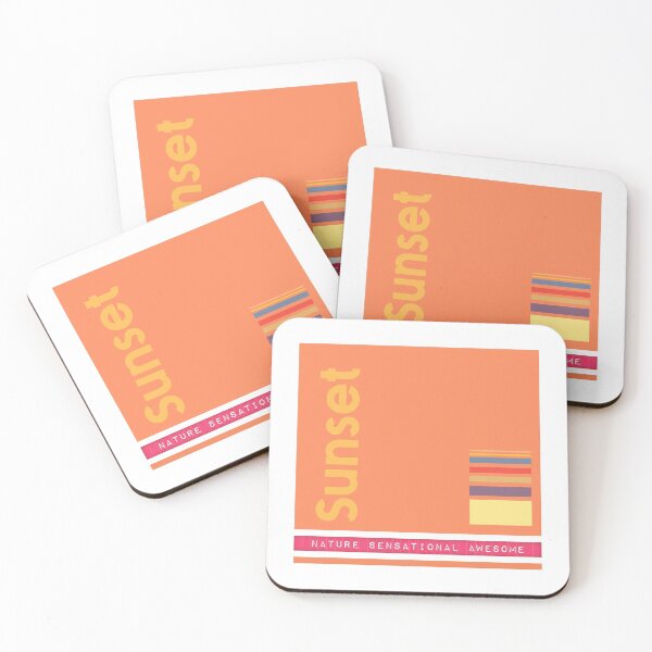 Item preview, SUNSET colour multi color pallet graphic block.  Nature, sensational, awesome - Caroline Laursen Original designed and sold by Caroline Laursen.