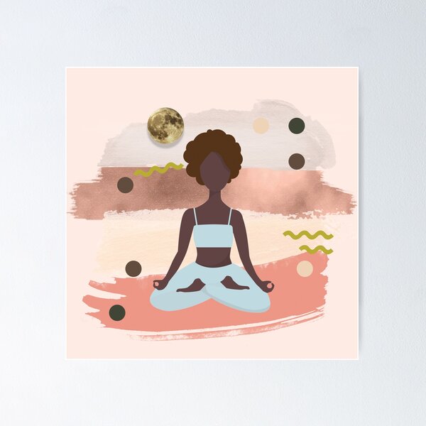 Yoga Meditation Pastel Colored design - International Yoga Day Poster for  Sale by jazminanett