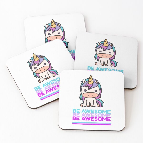 Item preview, BE AWESOME - UNICORN  designed and sold by kelseypryor11.