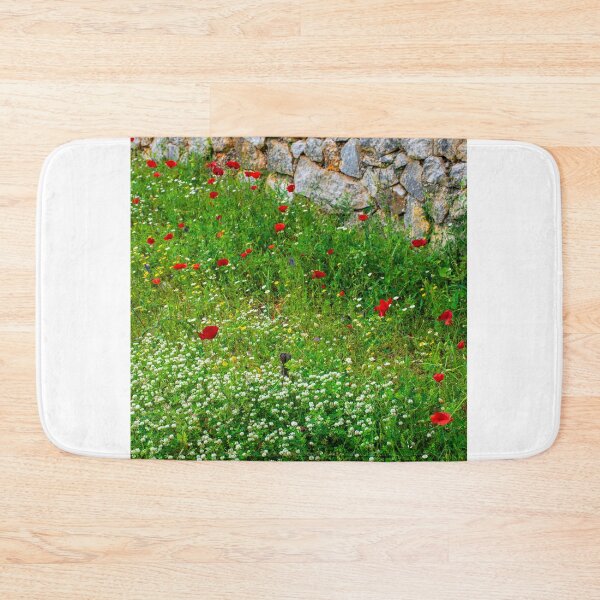 Item preview, Poppies in a Meadow by a Stone Wall designed and sold by Brian Shaw.