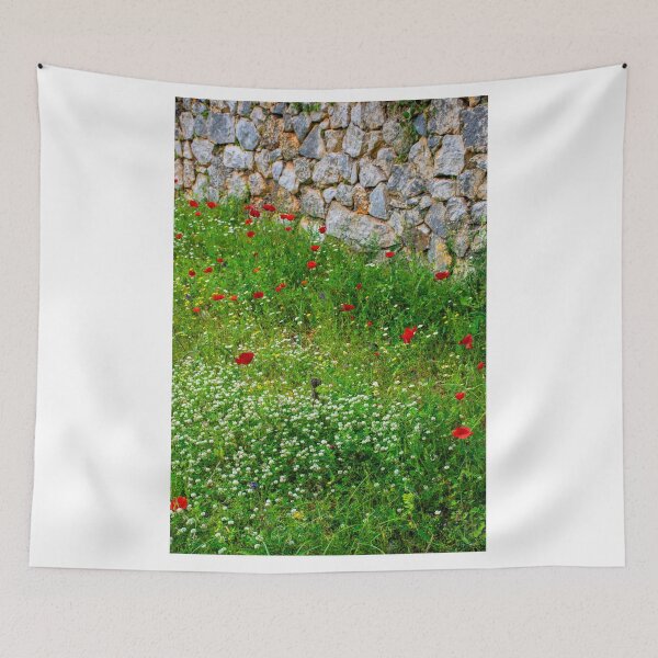 Item preview, Poppies in a Meadow by a Stone Wall designed and sold by Brian Shaw.