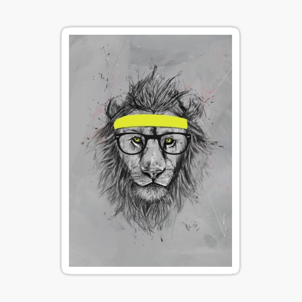 Aperçu de l'œuvre Lion de hipster créée et vendue par soltib.