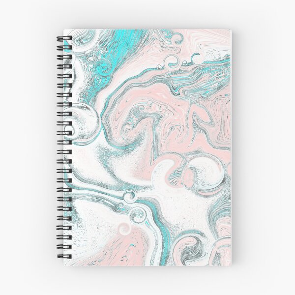 Item preview, Turquoise pink agate liquid marble texture fluid artwork designed and sold by CynthiaGraphics.