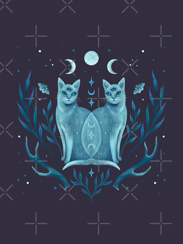 Symmetrical Two Cats by episodicDrawing