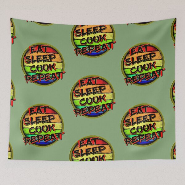 Item preview, Eat Sleep Cook Repeat designed and sold by ronnieyoung.