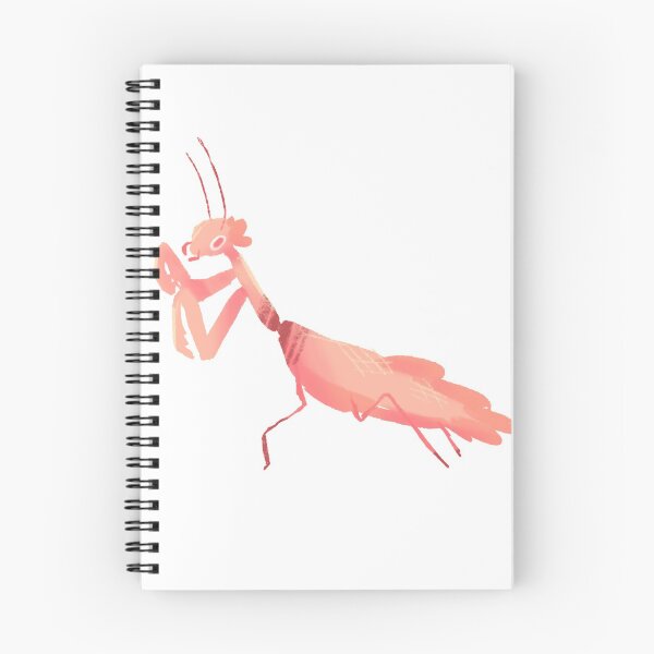 Item preview, cute pink praying mantis designed and sold by HibiscusHeron.