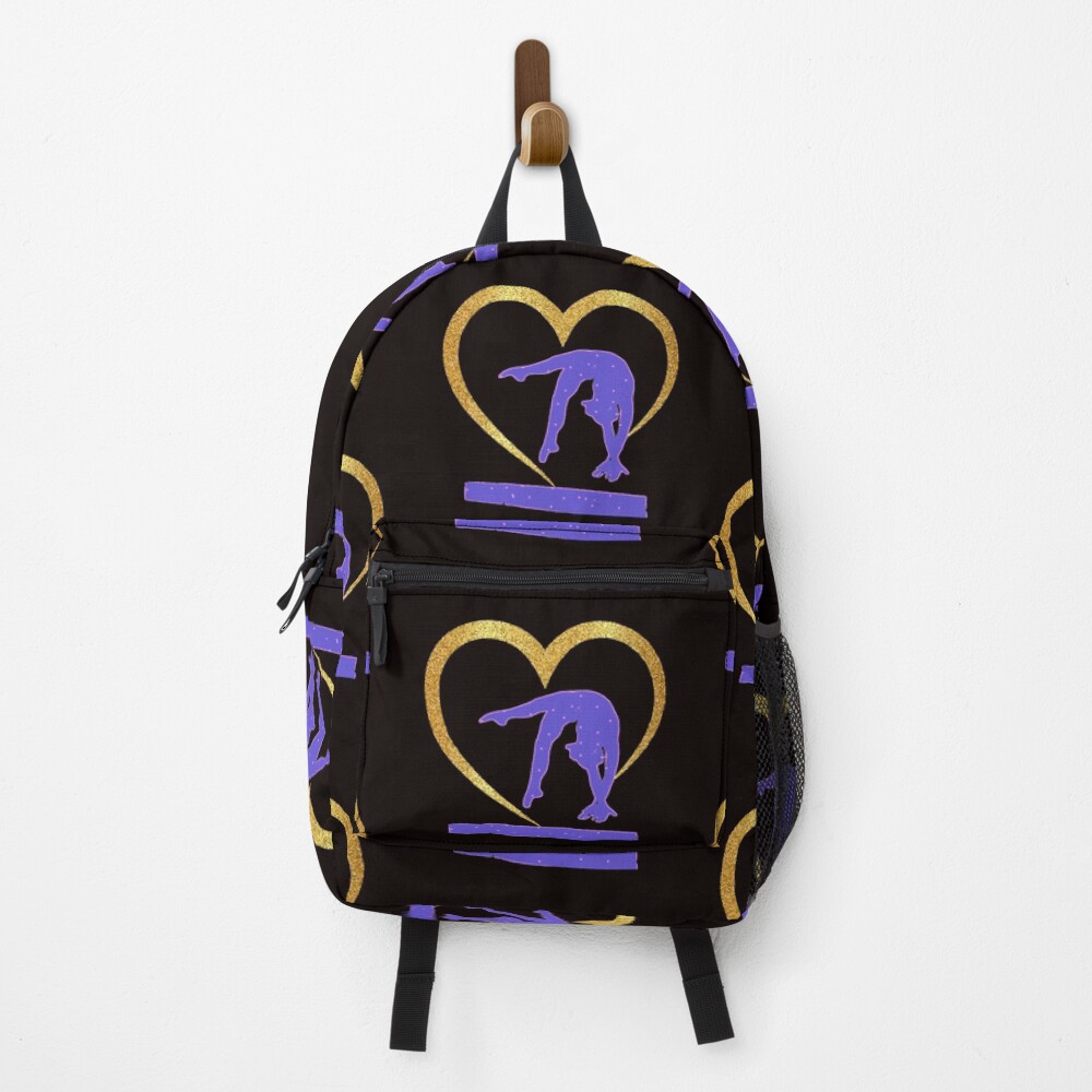 "Gymnastics Heart of Gold Gymnast" Backpack by starlitstudios Redbubble