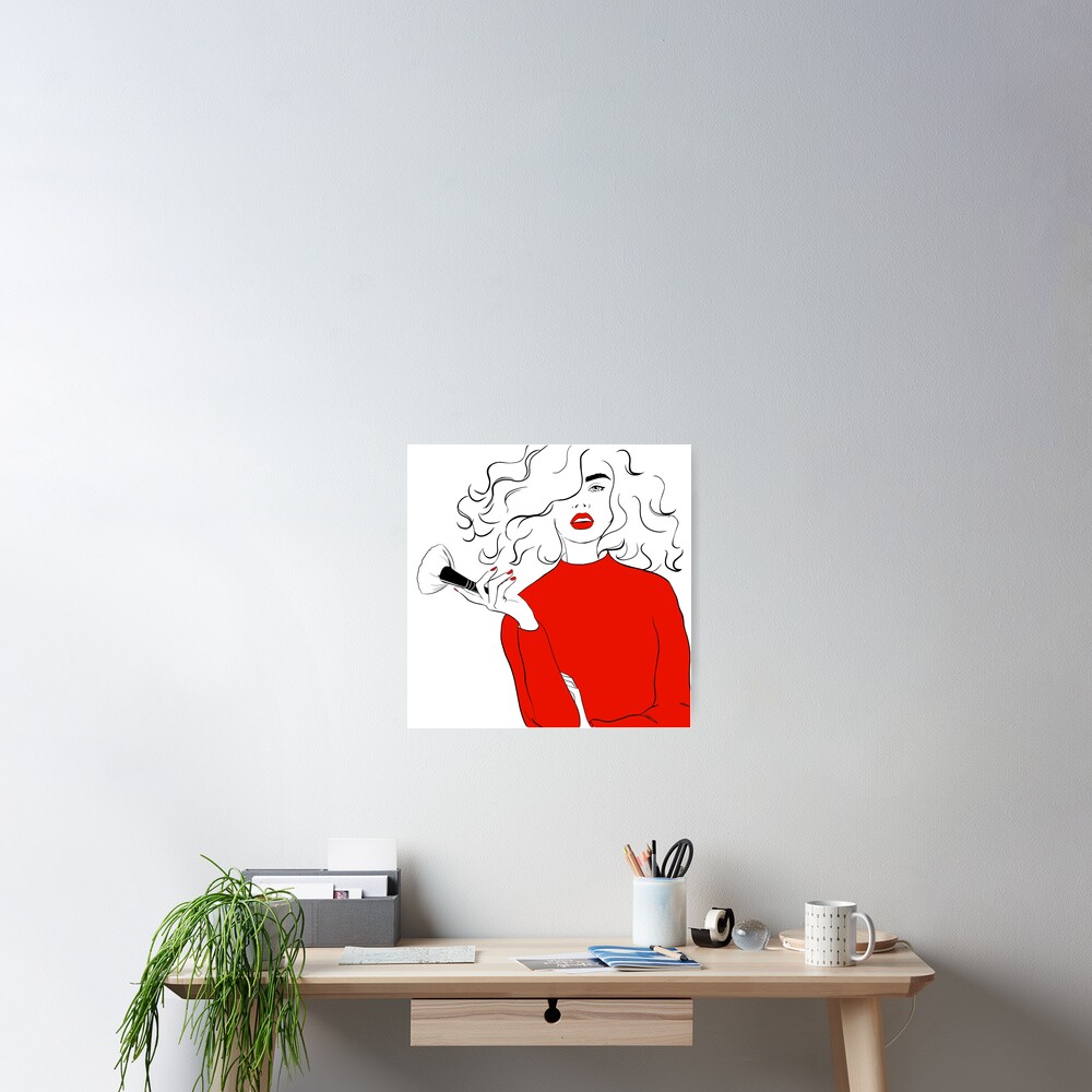 Red Getting Ready Poster