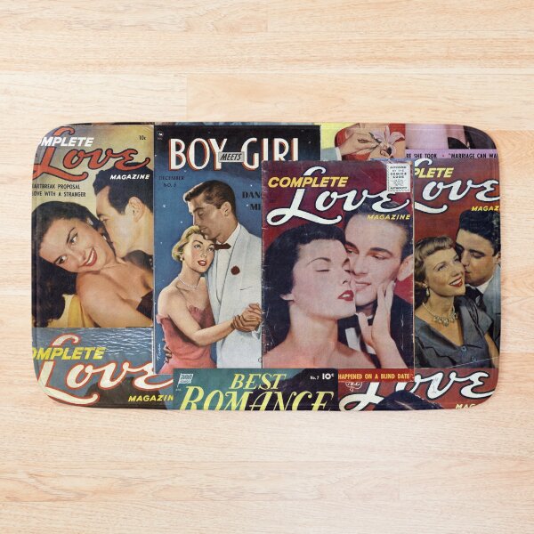 Item preview, Vintage romantic comic books cover | romance comic book cover collage designed and sold by Awesome 4 all.