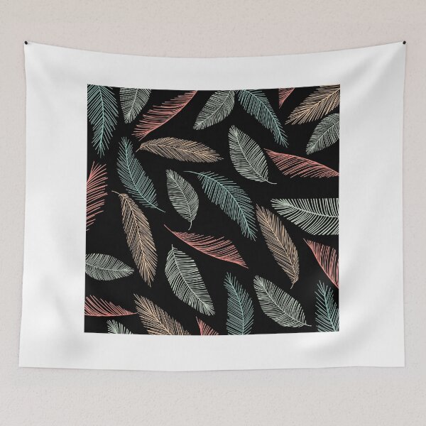 Item preview, Tropical neon leaves pattern designed and sold by creaturespie.