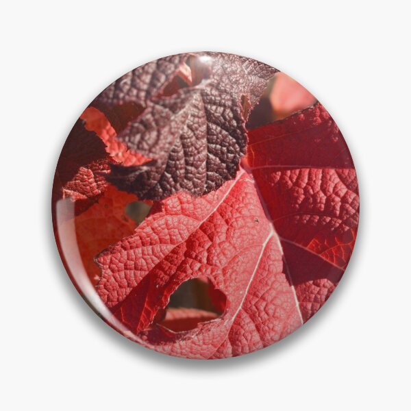 Item preview, Red Hydrangea Leaves designed and sold by artfulnotebook.