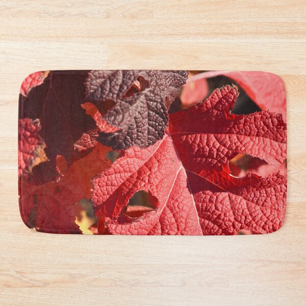 Item preview, Red Hydrangea Leaves designed and sold by artfulnotebook.