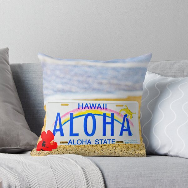 Item preview, Aloha License Plate in the Sand 2 designed and sold by Angelina Hills.