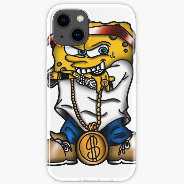 gangster spongebob iPhone Soft Case