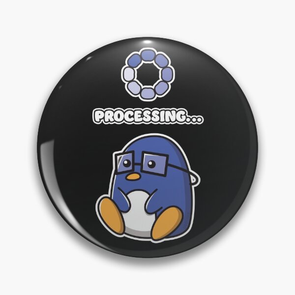 Item preview, Processing Cute Funny Penguin Wearing Hipster Glasses designed and sold by OopteesLydia.