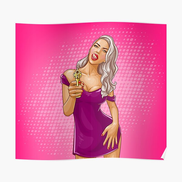 Gold Gun Girl Poster