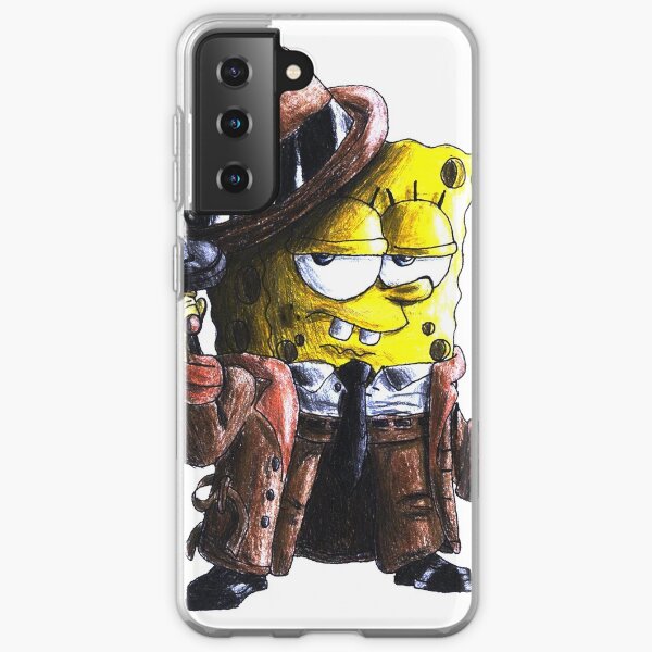 gangster spongebob with gun Samsung Galaxy Soft Case