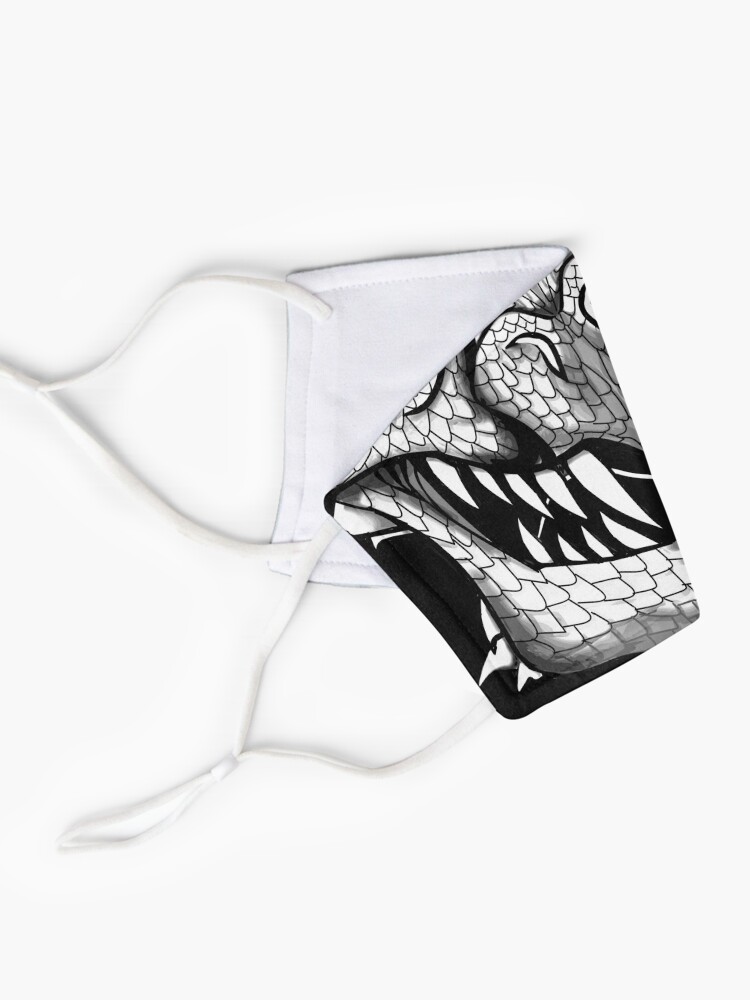 Alternate view of White Dragon Spirit Mask Mask