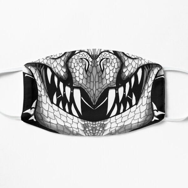 White Dragon Spirit Mask Flat Mask