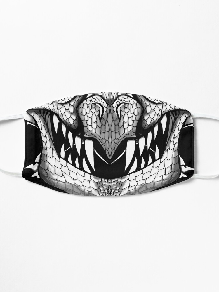 Alternate view of White Dragon Spirit Mask Mask