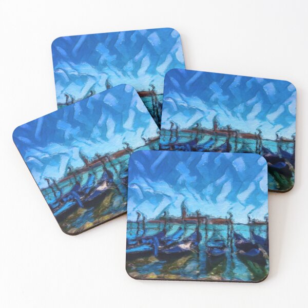 Item preview, Grand Canal Venice Italy in the Style of Van Gogh and Monet Impressionist Lockdown Quarantine designed and sold by LunarSeaArt.