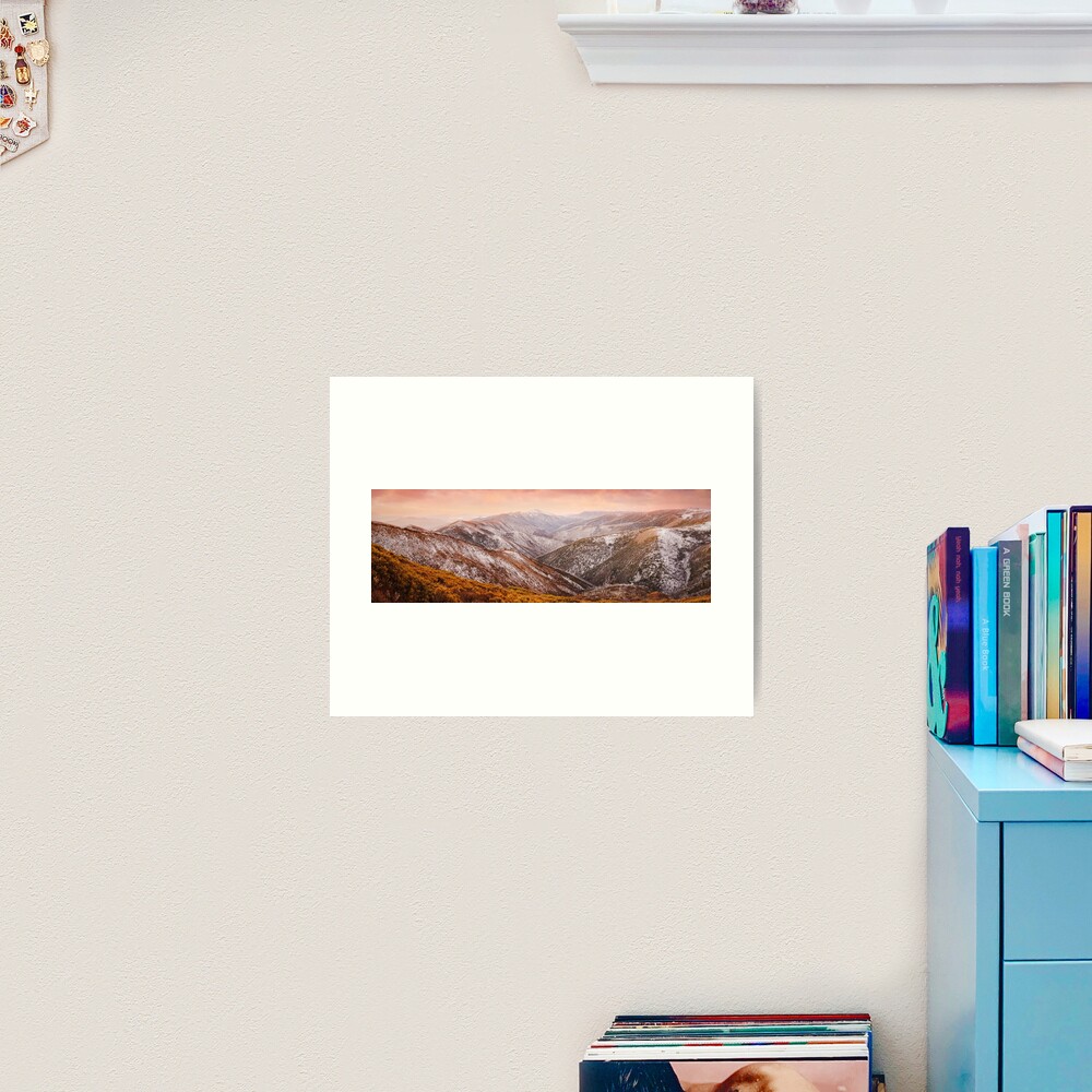 Mt Feathertop Sunset, Victoria, Australia Art Print