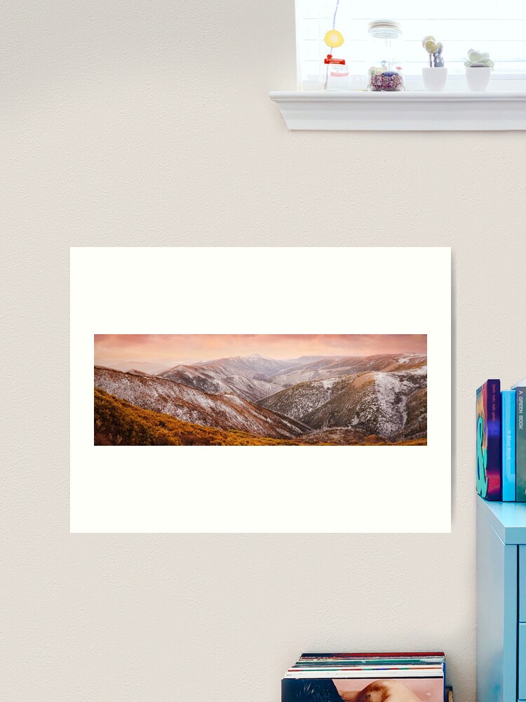 Thumbnail 2 of 3, Art Print, Mt Feathertop Sunset, Victoria, Australia designed and sold by Chockstone.