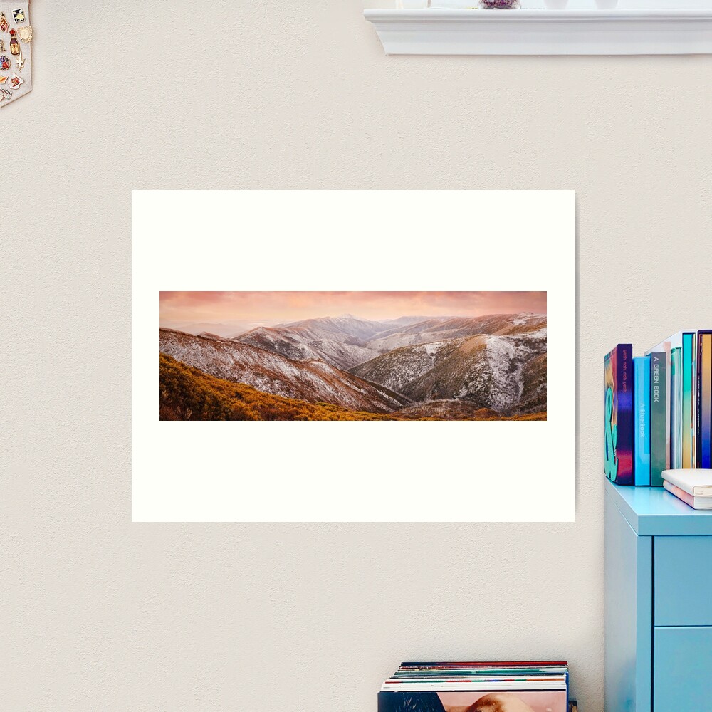 Mt Feathertop Sunset, Victoria, Australia Art Print