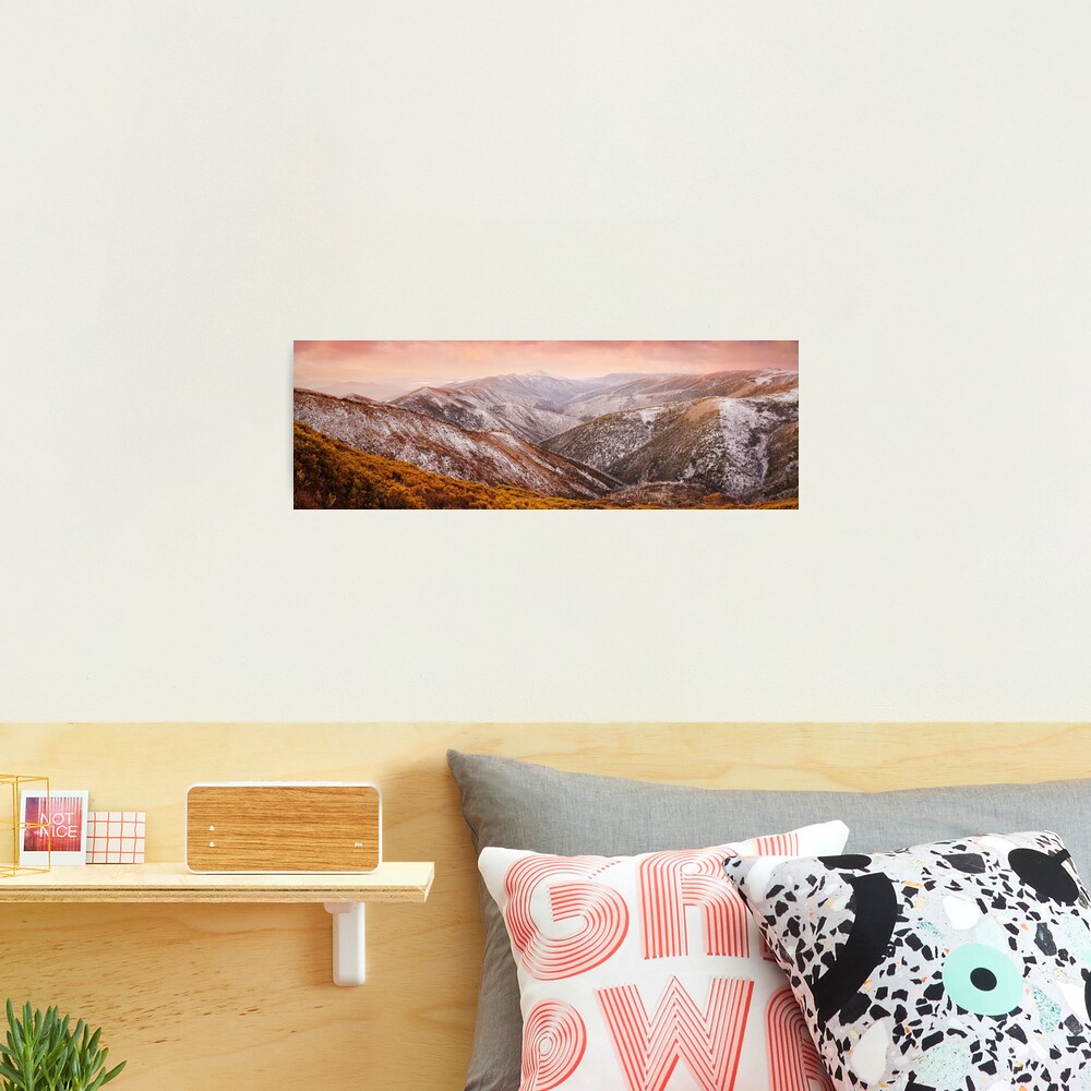 Mt Feathertop Sunset, Victoria, Australia Photographic Print