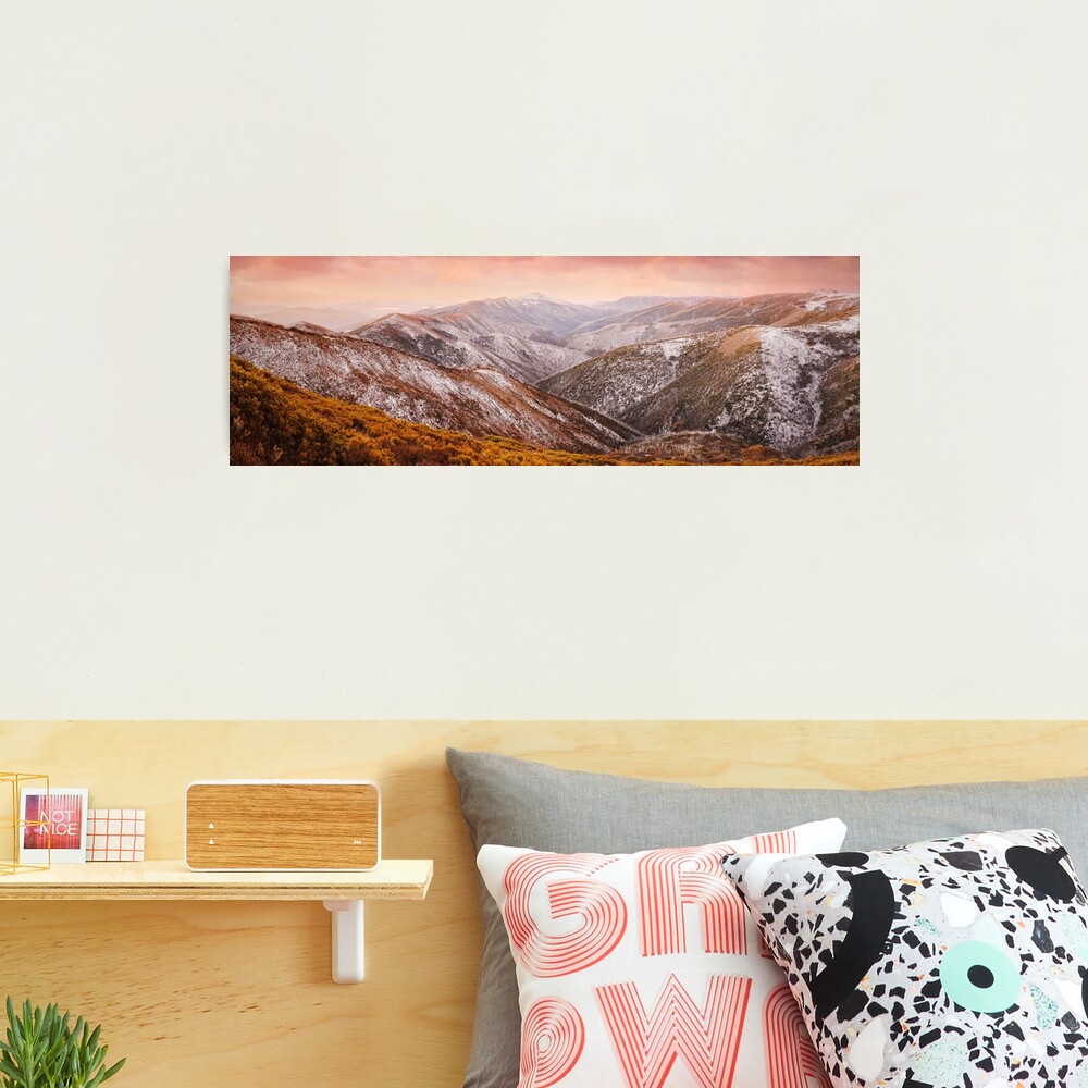Mt Feathertop Sunset, Victoria, Australia Photographic Print