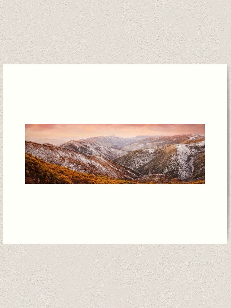 Alternate view of Mt Feathertop Sunset, Victoria, Australia Art Print