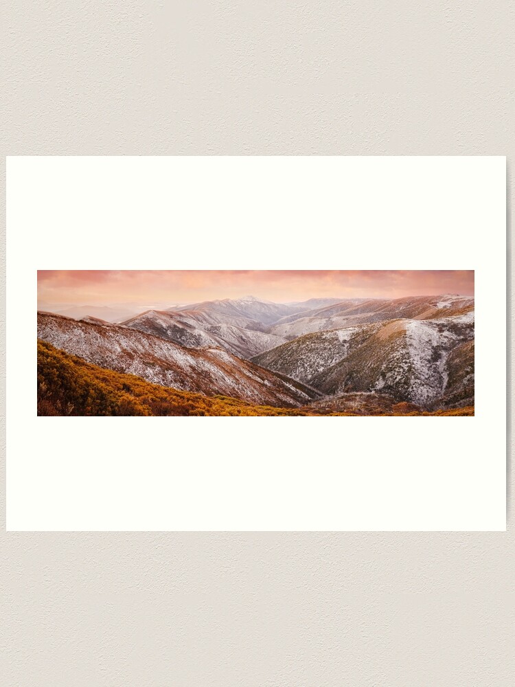 Thumbnail 1 of 3, Art Print, Mt Feathertop Sunset, Victoria, Australia designed and sold by Chockstone.