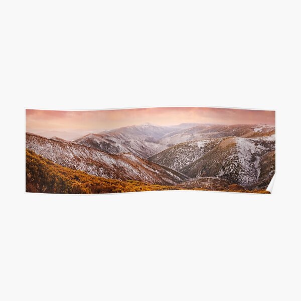 Mt Feathertop Sunset, Victoria, Australia Poster