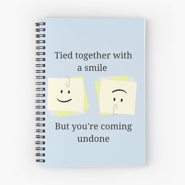 Item preview, Tied together with a smile But you're coming undone designed and sold by DesignsbyLib.