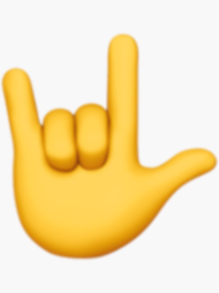 "Let's Rock Emoji " Sticker by nikolosix Redbubble