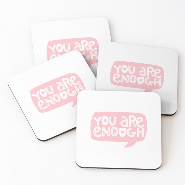 Item preview, You are enough positive phrase. Speech bubble. Self care illustration. designed and sold by CoCoArt-Ua.