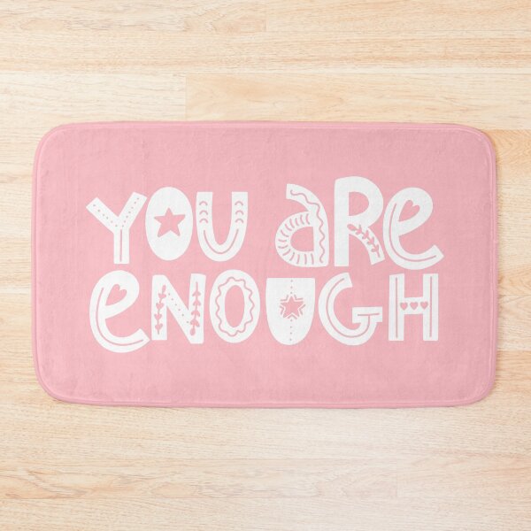 Item preview, You are enough positive phrase. Speech bubble. Self care illustration. designed and sold by CoCoArt-Ua.