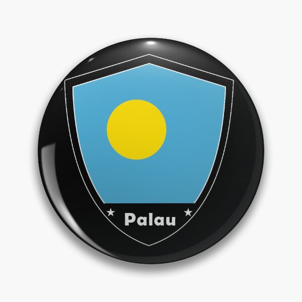 Item preview, Palau Flag Badge designed and sold by Gina-Driada.