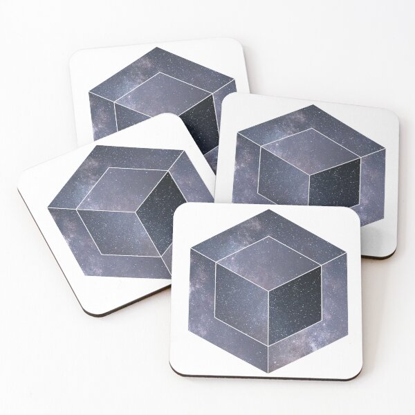 Item preview, Sacred Geometry - Space / Galaxy - Cube designed and sold by TrippyVibeCheck.