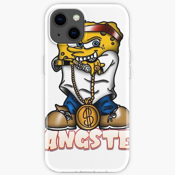 gangster spongebob iPhone Soft Case