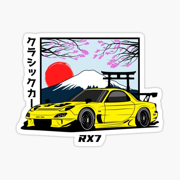 Item preview, Yellow RX 7 JDM designed and sold by goldentuners.
