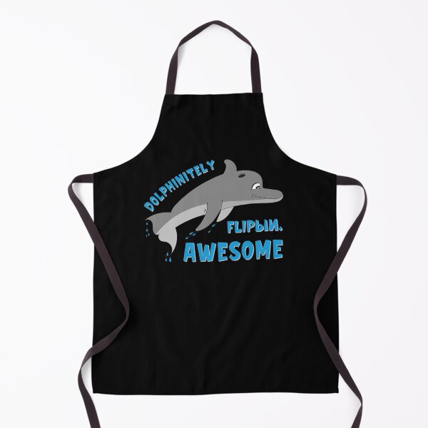 Item preview, Dolphinitely Flippin' Awesome Funny Dolphin Pun designed and sold by OmmeDesigns.