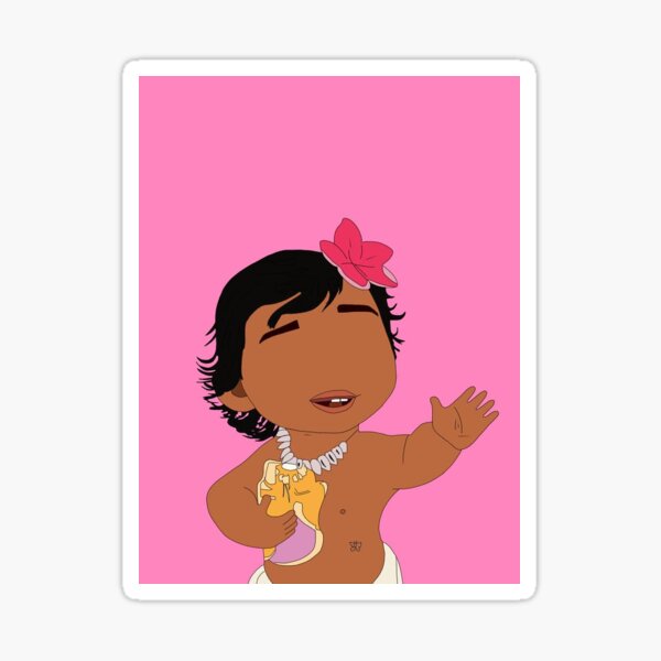 Tiki Vaiana Sticker By Mrpasteldesign Redbubble