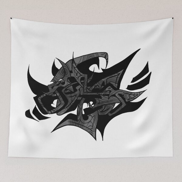 Item preview, wolf designed and sold by aWOLFastray.