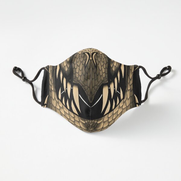 Gold Dragon Spirit Mask Fitted 3-Layer