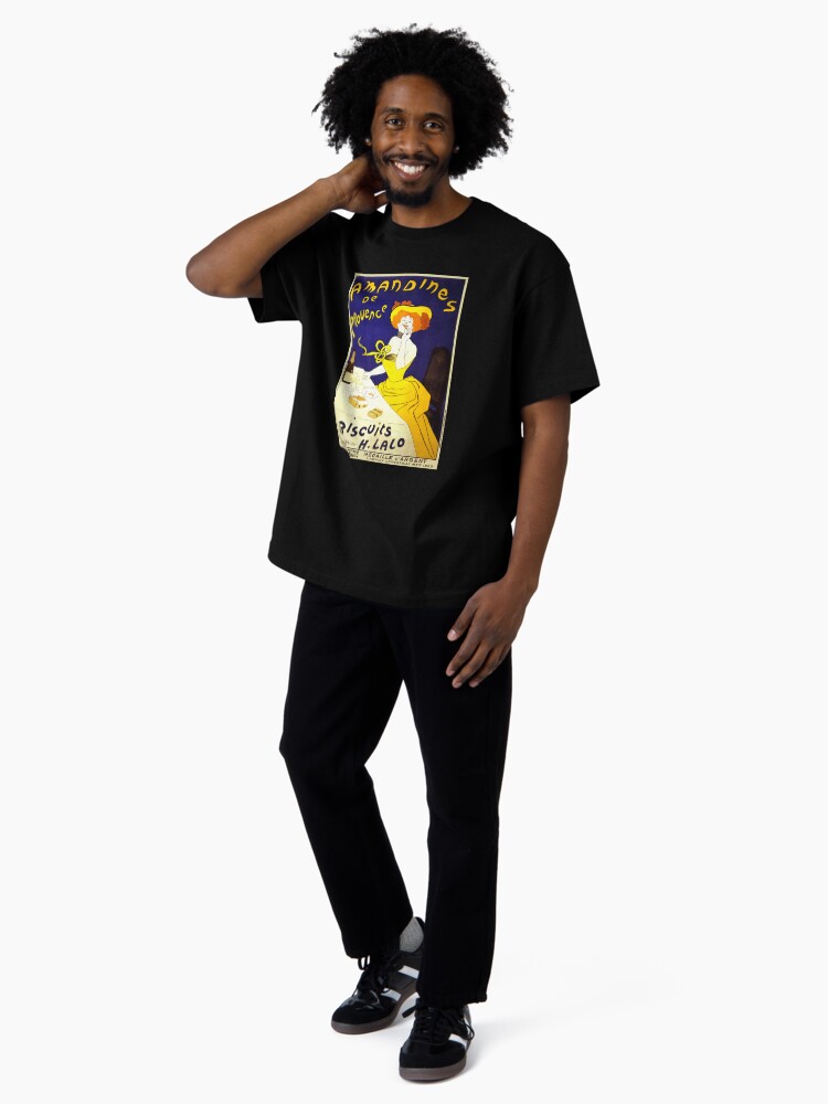 Thumbnail 4 of 7, Oversized T-Shirt, 'Amandines de Provence' by Leonetto Cappiello (Reproduction) designed and sold by RozAbellera.