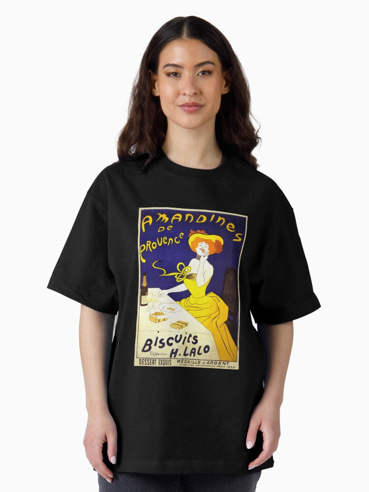 Thumbnail 2 of 7, Oversized T-Shirt, 'Amandines de Provence' by Leonetto Cappiello (Reproduction) designed and sold by RozAbellera.